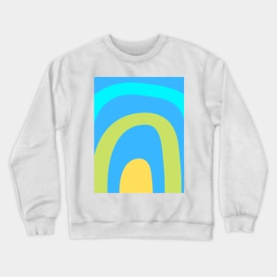 Boho multi color pastel rainbow pattern Crewneck Sweatshirt